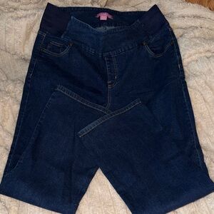 Motherhood Dark Blue Straight Leg Jeans